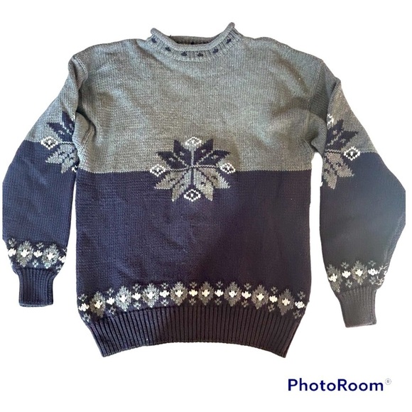 GAP Vintage Fair Isle Holiday Sweater Size L New Deadstock - Picture 2 of 11